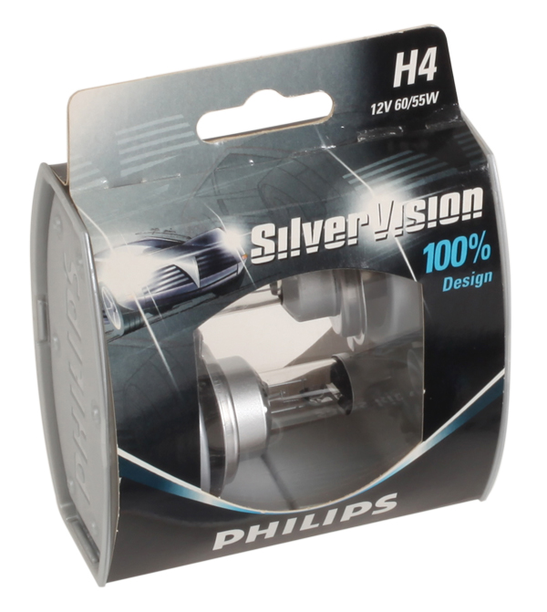 Philips SilverVision automotive lighting packaging